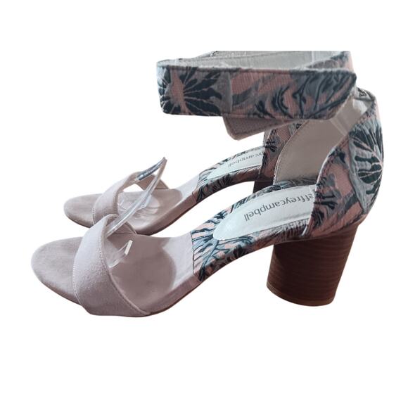 Jeffrey Campbell Purdy Heels floral botanical print size 8 sandals - Picture 2 of 8